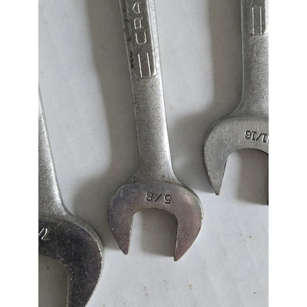 Craftsman Double Open End Wrench Set 3 Piece 3/4, 7/8, 5/8,  11/16,  19/32 USA